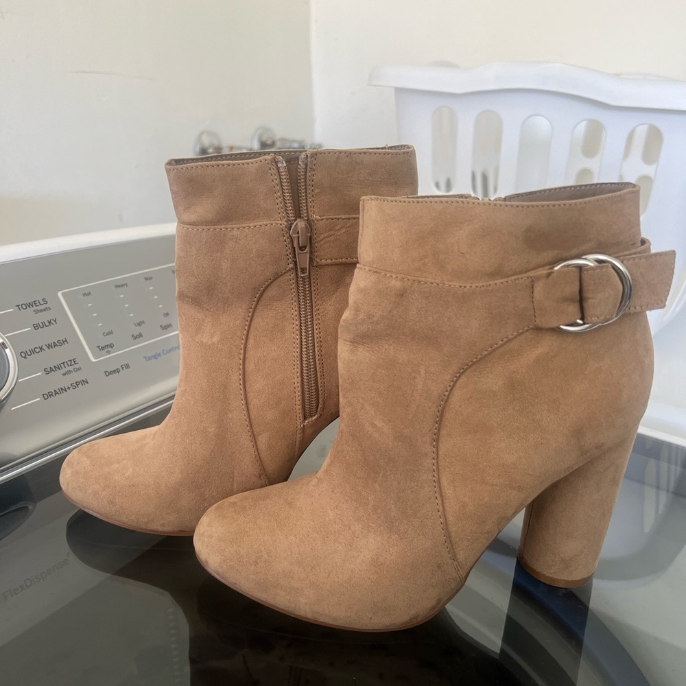 JustFab brown booties